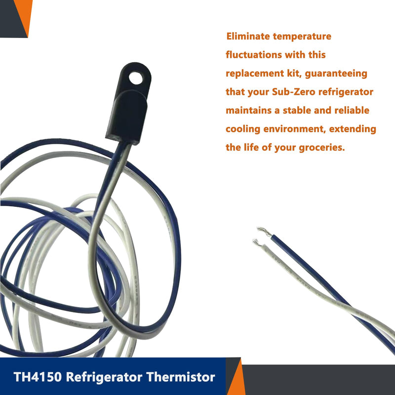 4204150 Refrigerator Thermistor Temperature Sensor Replacement 4204150 Thermistor For Freezer Refrigerator Thermistors TH4150 4204150S 3014350