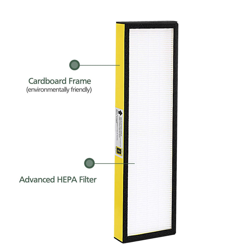 2 Pack FLT4825 True HEPA Filter B Replacement with Activated Carbon Pre-Filters Compatible with Guardian Air Purifier AC4825 AC4300 AC4800 AC4900 AC4850 10 Piece Set