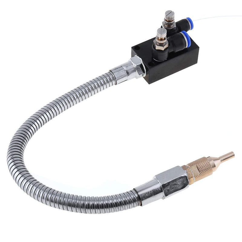 Mist Coolant Lubrication Spray System With Check Valve and Stainless Steel Flexible Pipe for Metal Cutting Engraving Cooling Machine/Air Pipe CNC Lathe Milling Drill