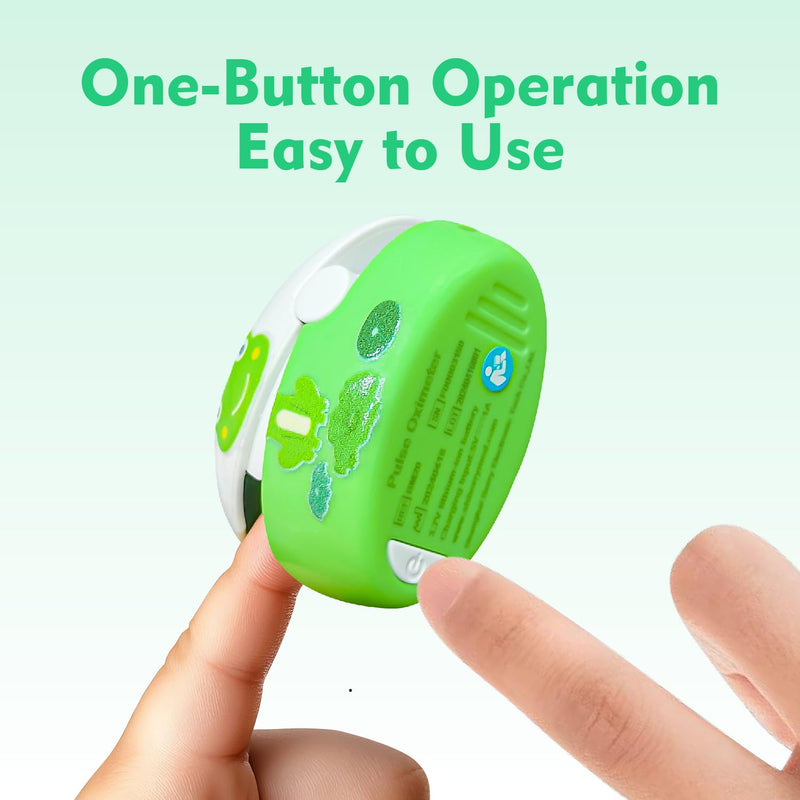 Cartoon Fingertip Pulse Oximeter,Rechargeable SpO2 Monitor Fitness Tracker with Bright Display,5 Seconds Fast Accurate Results,Easy One-Button & Gravity Rotation - Only Used for Sports or Aviation