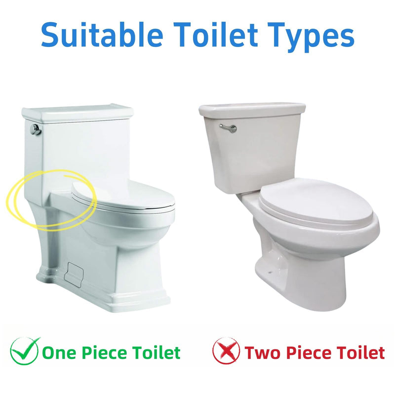 Toilet Flush Valve Assembly, 3 Inch, Compatible with One - Piece Toilets -WC Tank Repair and Replacement Part Featuring Chain and Flapper Blue/White