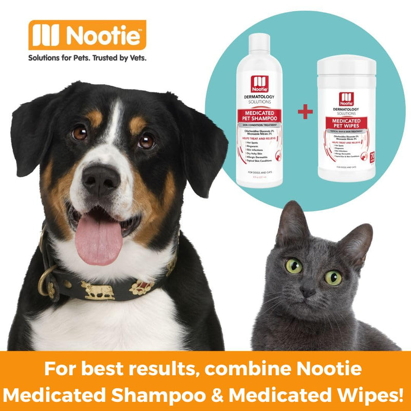 Nootie 70 Count Medicated Wipe and Shampoo Bundle - PawsPlanet Australia