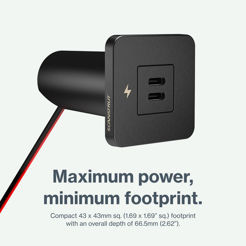 SCANSTRUT Tile - USB-C/USB-C INTERIORS Char