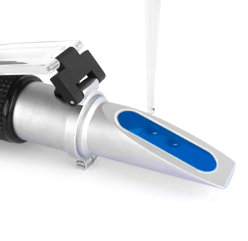 TRZ Refractometer 0-90% Brix Hand held Refractometer to Determine The Sugar Content of Honey Vegetable Oil Syrup Molasses with ATC Function