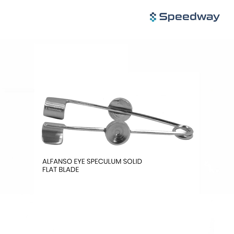 Alfanso Eye Speculum I Stainless Steel I (1, Solid Flat 50 mm) 1