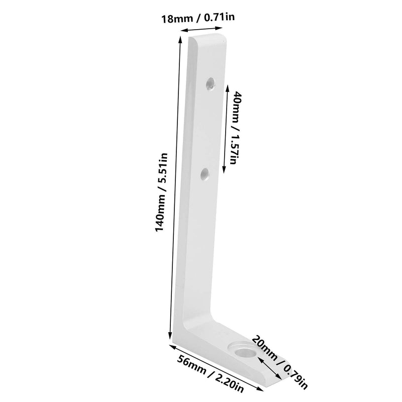 Fafeicy L Bracket, 4PCS Silver Corner Braces Aluminum L Shaped Right Angle Support Fixing Repair Brackets, for Home, Office(3030 Single), Connectors and Accessories