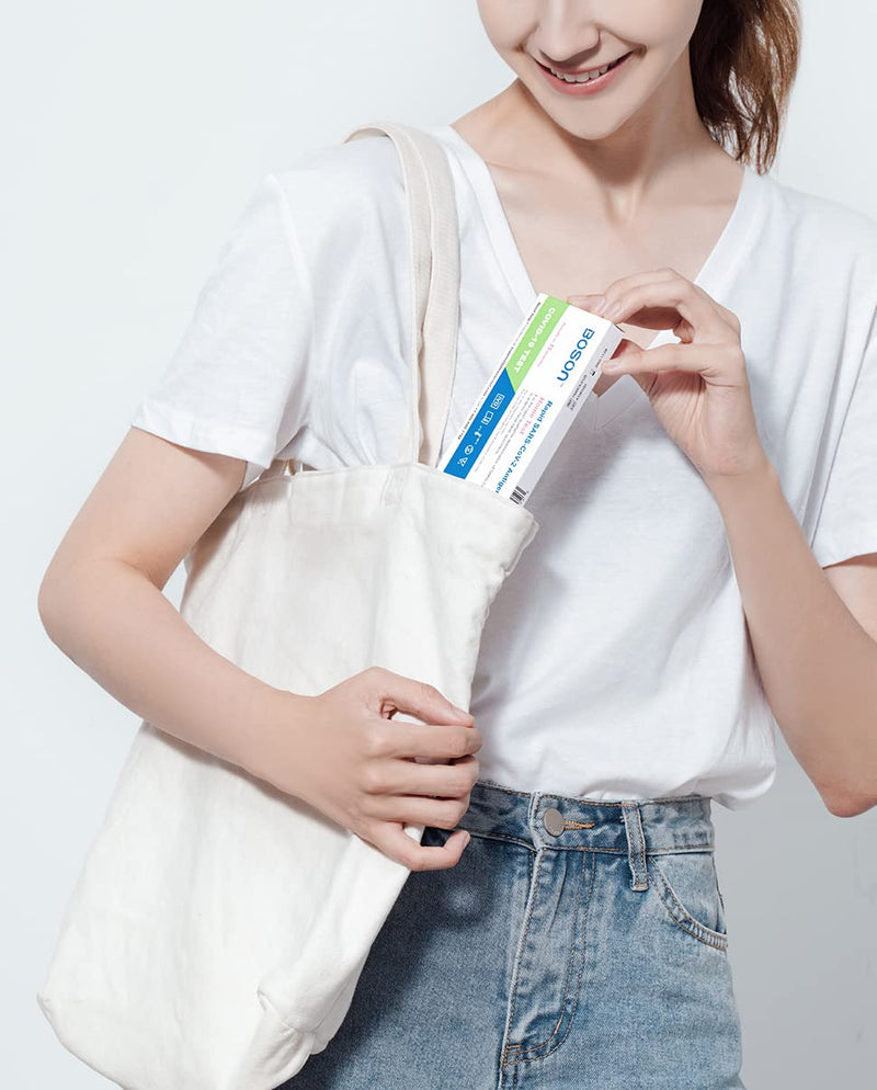 Rapid SARS-CoV-2 Antigen Test Card, 1 Pack, 8 Tests Total, FDA EUA Authorized OTC at-Home Self Test, Results in 15 Minutes, Convenient and Comfortable to use