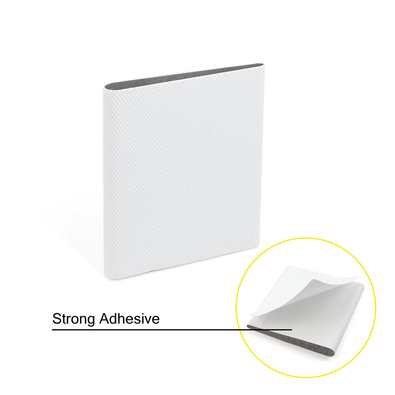 Door Corner Seal Exterior Door Frame Seal Wedge Draft Stopper with Adhesive 4 Pack, White 4 White
