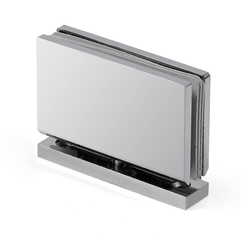 Ranbo Heavy Duty 360 Degree Shower Glass Door Pivot Hinge,Solid 5mm 304 Stainless Steel,Top and Bottom Mount,for 5/16"-1/2" (8mm-12mm) Frameless Doors,One-Piece Precision Cast, Polished Chrome,1 PC | solid 5mm-thick 304 stainless steel, top bottom moun...