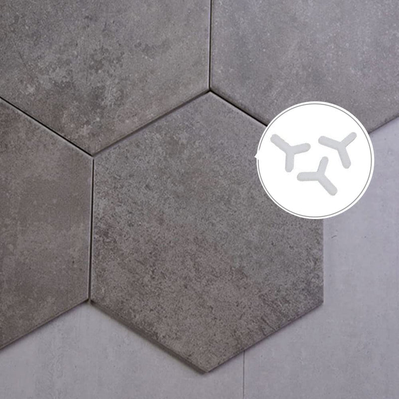 Hexagon tile spacers, Tile Plastic Y Type Spacers Tiling Tools for Spacing of Floor or Wall Tiles, 500 PCS (3mm 1/8 Inch) 3mm 1/8 Inch