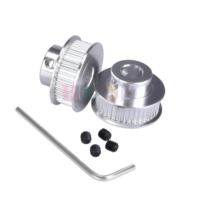 GT2 Pulley 40 Teeth 8mm Bore Width 6mm Timing Belt Pulley 40T 8mm Bore Pulley Wheel for 6mm Width GT2 Timing Belt for 3D Printer,CNC (4pcs) 40Teeth Bore