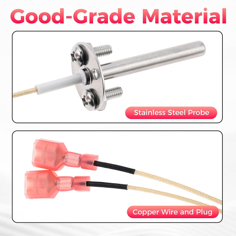 RTD Temperature Probe Sensor Replacement for Bullseye Recteq RT-B380 RT-B380X Wood Pellet Grill Probe Sensor