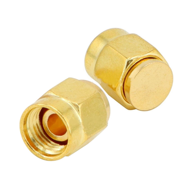 5PCS SMA Plug Dust Cap, SMA Female Jack Dust Cap Gold-Plated RF Coaxial Connector Protective Cap SMA Connector Accessories 5