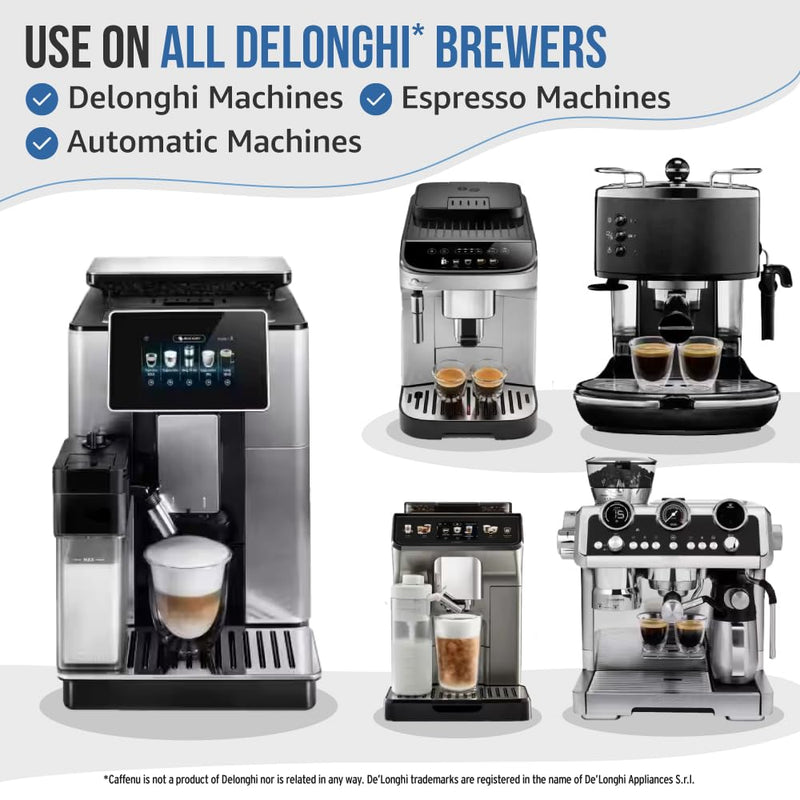 Caffenu Cleaning & Descaling Kit Compatible with DeLonghi Coffee Machines