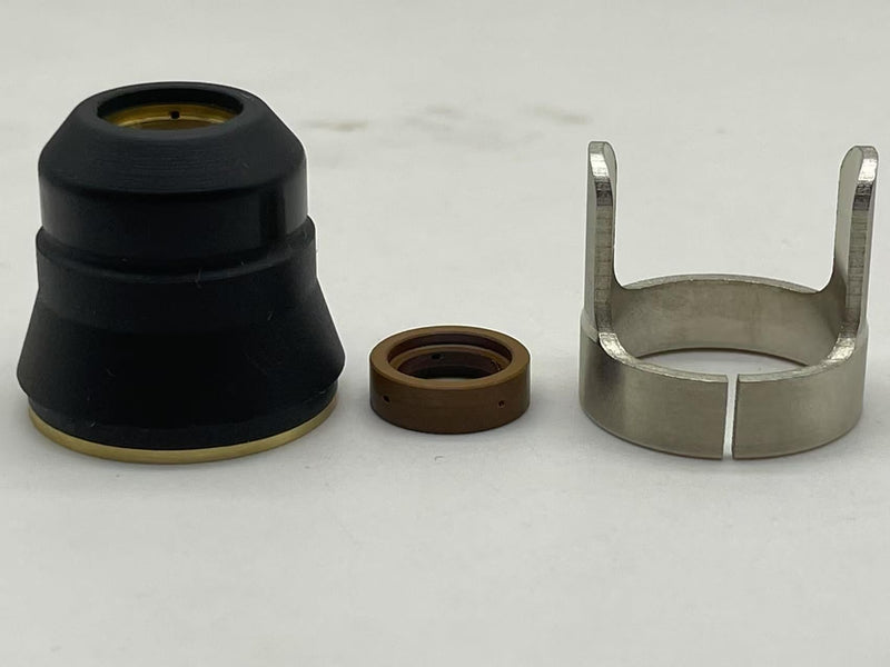 23Pcs IPT45 Consumables 56576 Electrode 56811 Nozzle Shield Spacer Swirl Ring Kit 45A Fit Harbor Freight Titanium 45A IPT45 TI-PC45 Torch PT45