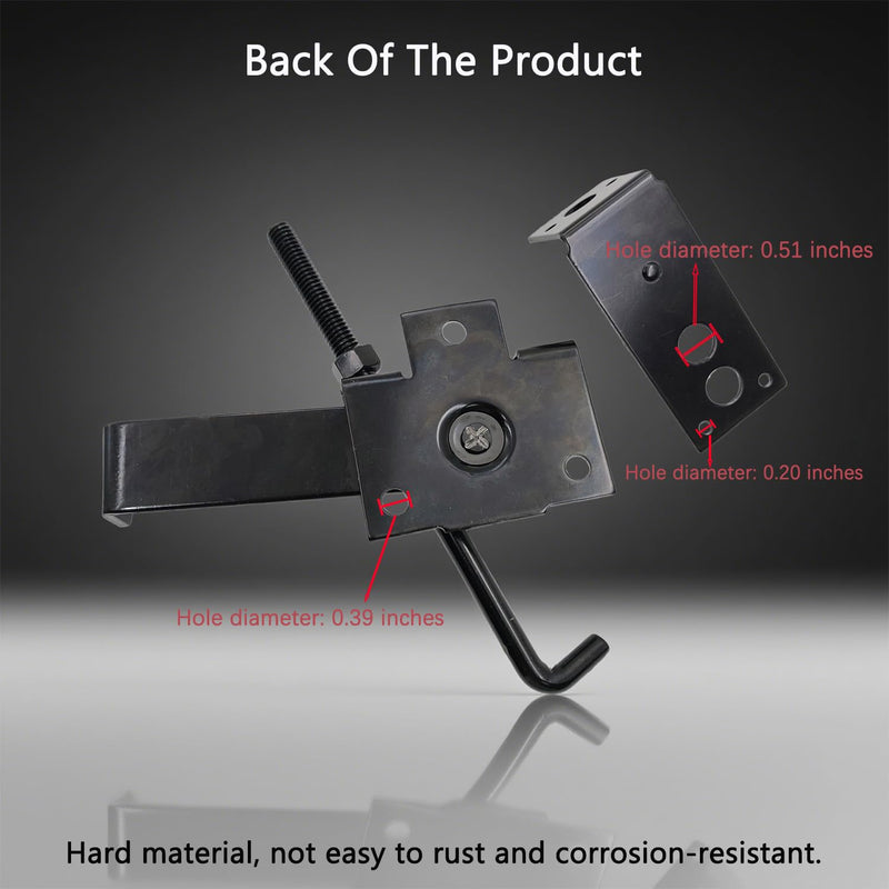 Jamb Latch Fits Barn Door Frames, 1 Pcs Zinc Barn Door Jamb Latch with Hook, Cam Latch Sliding Door, Barn Door Lock Flip Latch Hardware