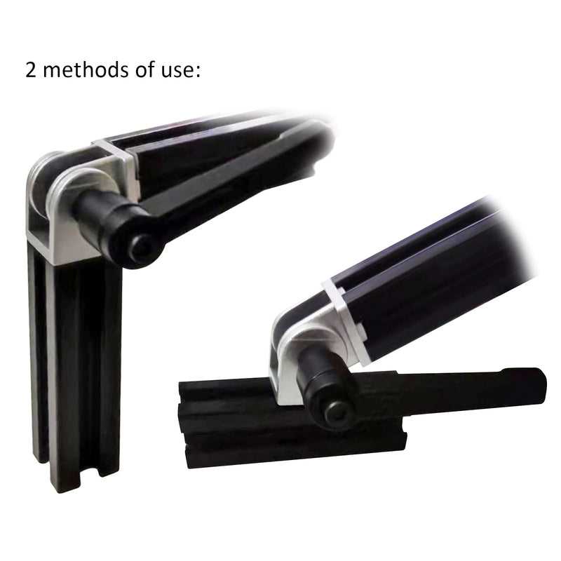 4 Sets 2020 Aluminum Extrusion Pivot Joint Bracket 2020 Swivel Mount Hinge Connector with Handles Bolts Nuts 4Pcs Pivot Joint with Bolt Nut