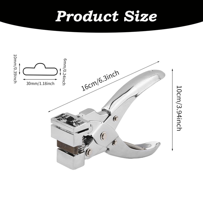 T-Slot Hole Punch Heavy Duty - Steel Handheld Hanger Hole Punch Tag Punches Airplane Hole Punches for Paper Crafts, Badge & ID Card, PVC Cardboard