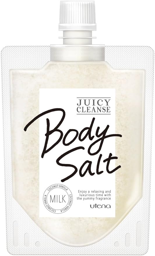 Utena Juicy Cleanse Body Salt, Milk, 10.6 oz (300 g) - NewNest Australia