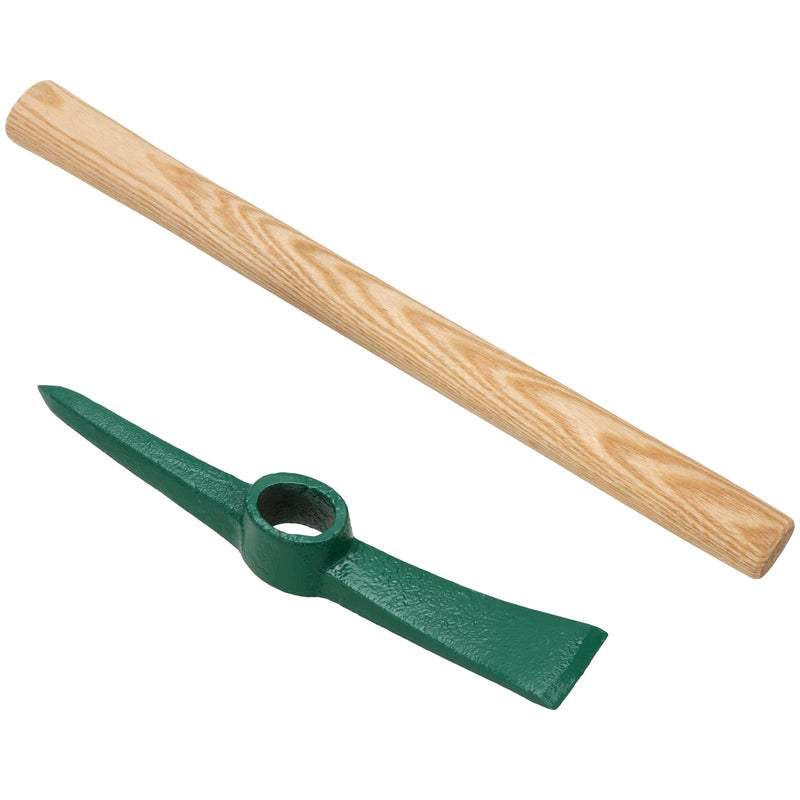 4 PCS 15 Inches Pick Axe, Forged Mattock Tool, Heavy Duty Pick Mattock with Non-Slip Handle for Gardening, Camping, Prospecting