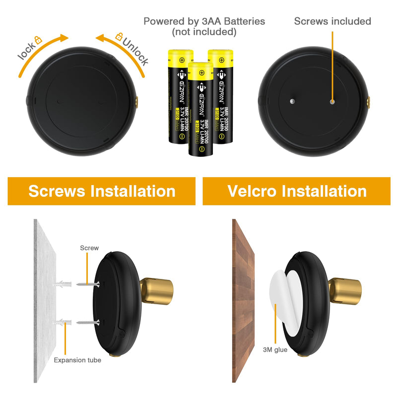 Wireless Spotlight Indoor,Battery Operated Wall Accent Lighting,LED Puck Lights with Remote,Plants light/Uplighting,Stick on Display Wall Light for Picture Painting Artwork Portrait Closet Home Decor Black