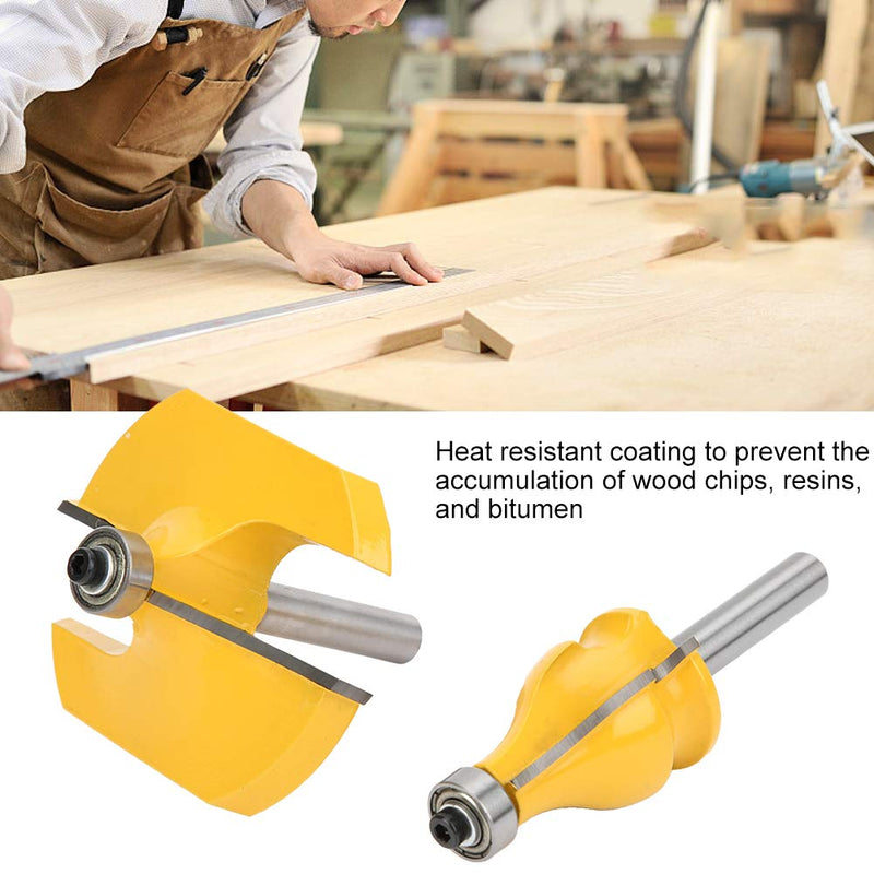 Router Bit Set 2pcs Handrail Router Bits for Woodworking Carpentry Tools Electric Router Bits Set