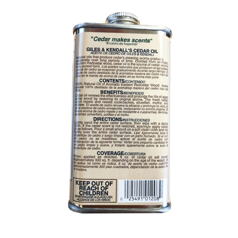 Cedar Oil 8 OZ CAN (A) 8 Fl Oz (Pack of 1)