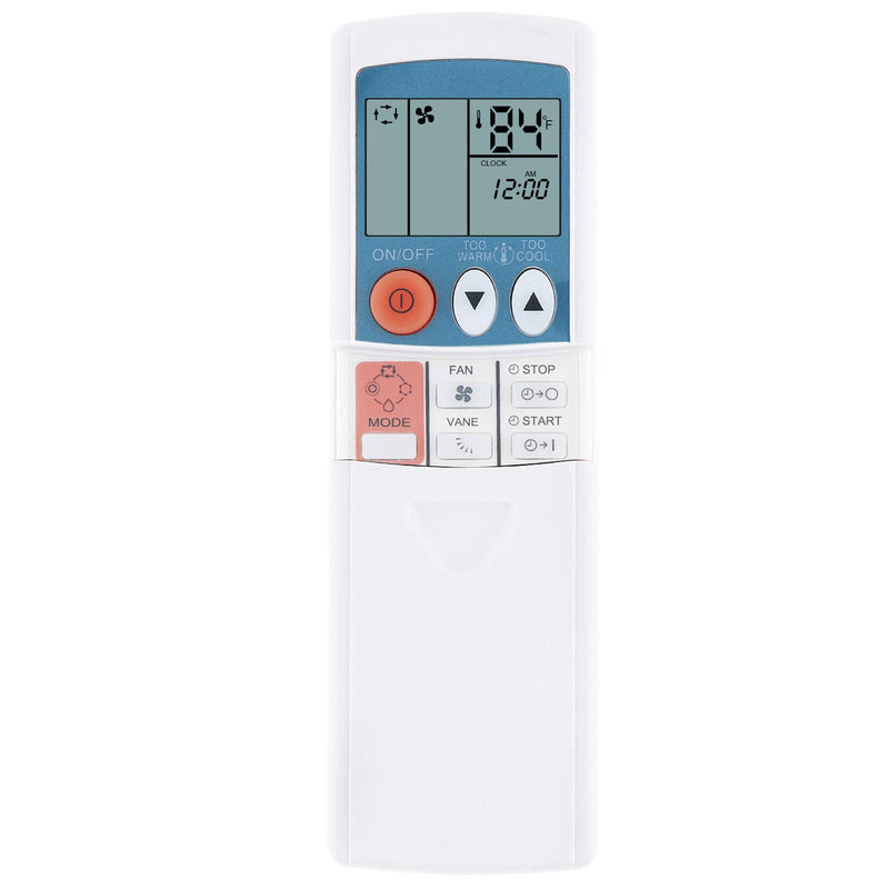Replacement Mitsubishi Electric Mr Slim Air Conditioner Remote Control E02268426 MS09NW MS12NN MS15NN MS17NN Display in Fahrenheit and Celsius -U