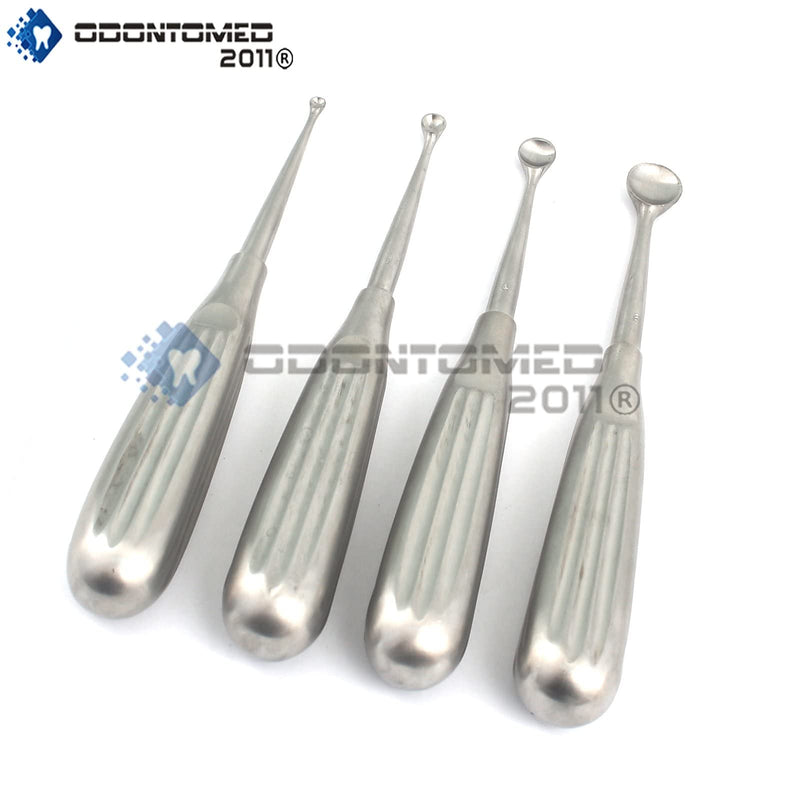 4 Spratt BRUN Bone Curette Size 000,1,4, and 6 ODM