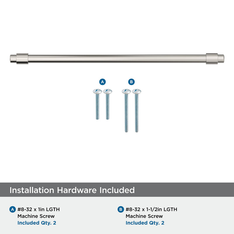 Amerock BP36861PN | Destine 8-13/16 inch (224 mm) Center-to-Center Polished Nickel Cabinet Pull | Kitchen Cabinet Hardware | Furniture Hardware | Drawer Handle