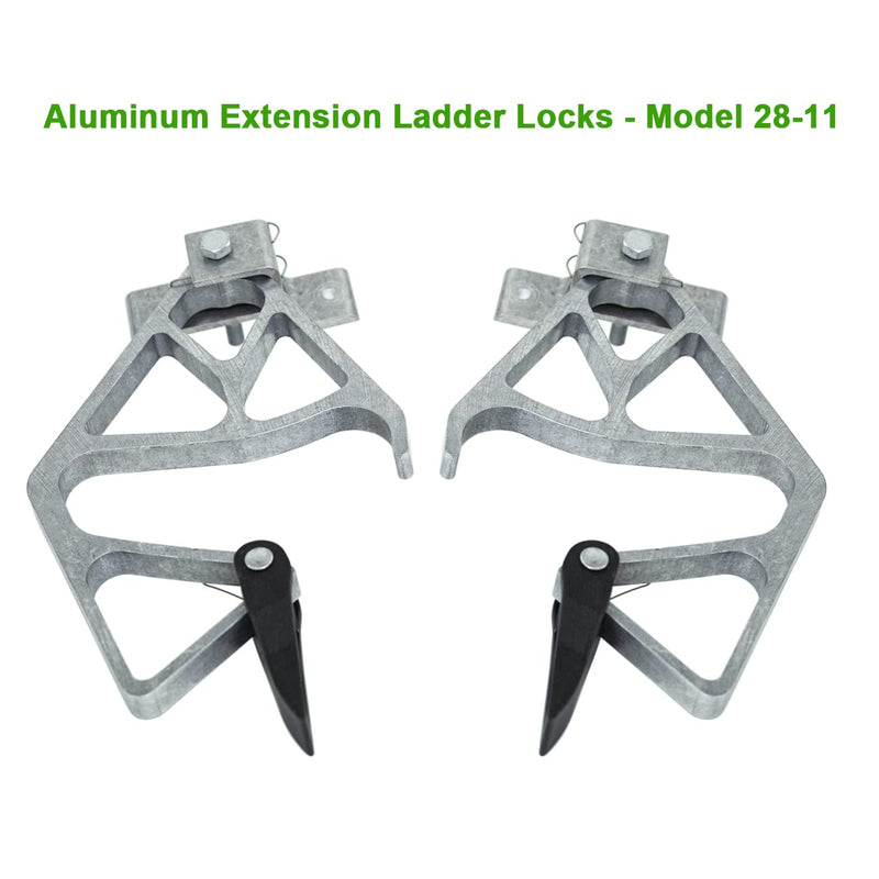 Aluminum Extension Ladder Locks for Werner 28-11 Rung Lock Kit Silver