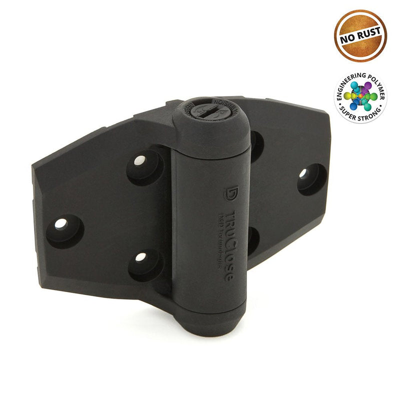 National Hardware N346-207 TruClose Spring Hinge in Black, 3-9/16" x 5-1/4"