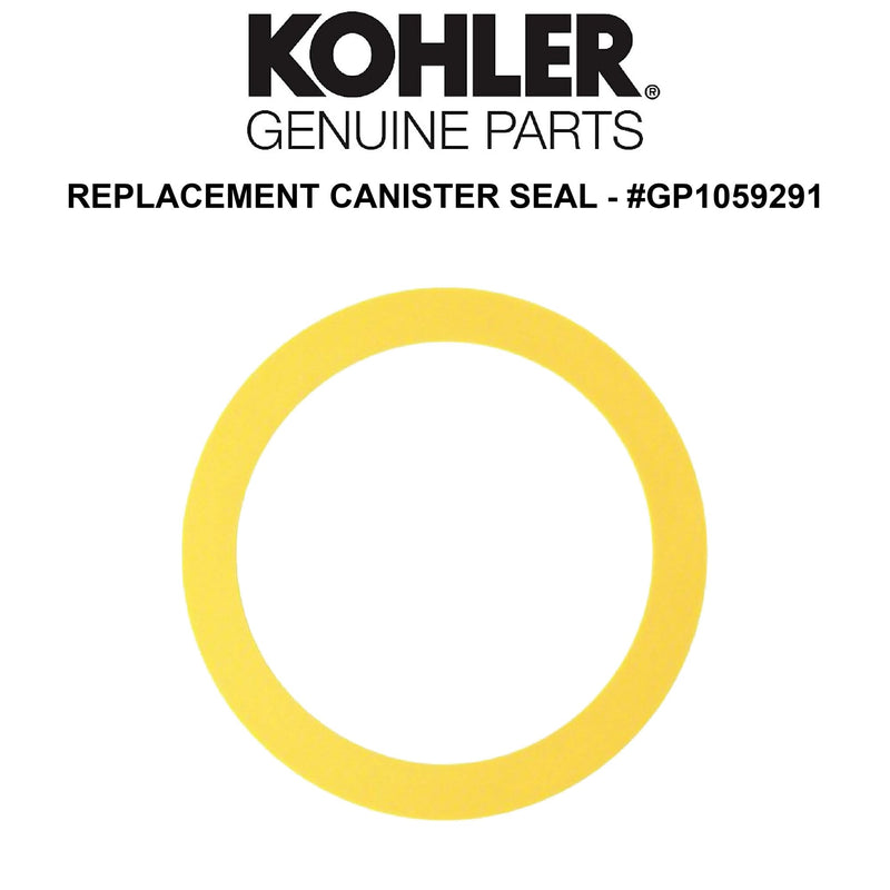Kohler Genuine Part GP1059291 Toilet Tank Canister Valve Seal, Yellow - 6-pk