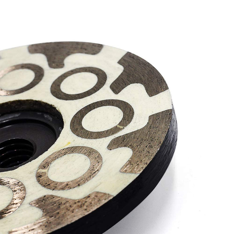 4" Diamond Cup Wheel Resin Diamond Grinding Cup Wheel Fine Grit with Thread 5/8“-11 for Grinding Stone Concrete and Tiles
