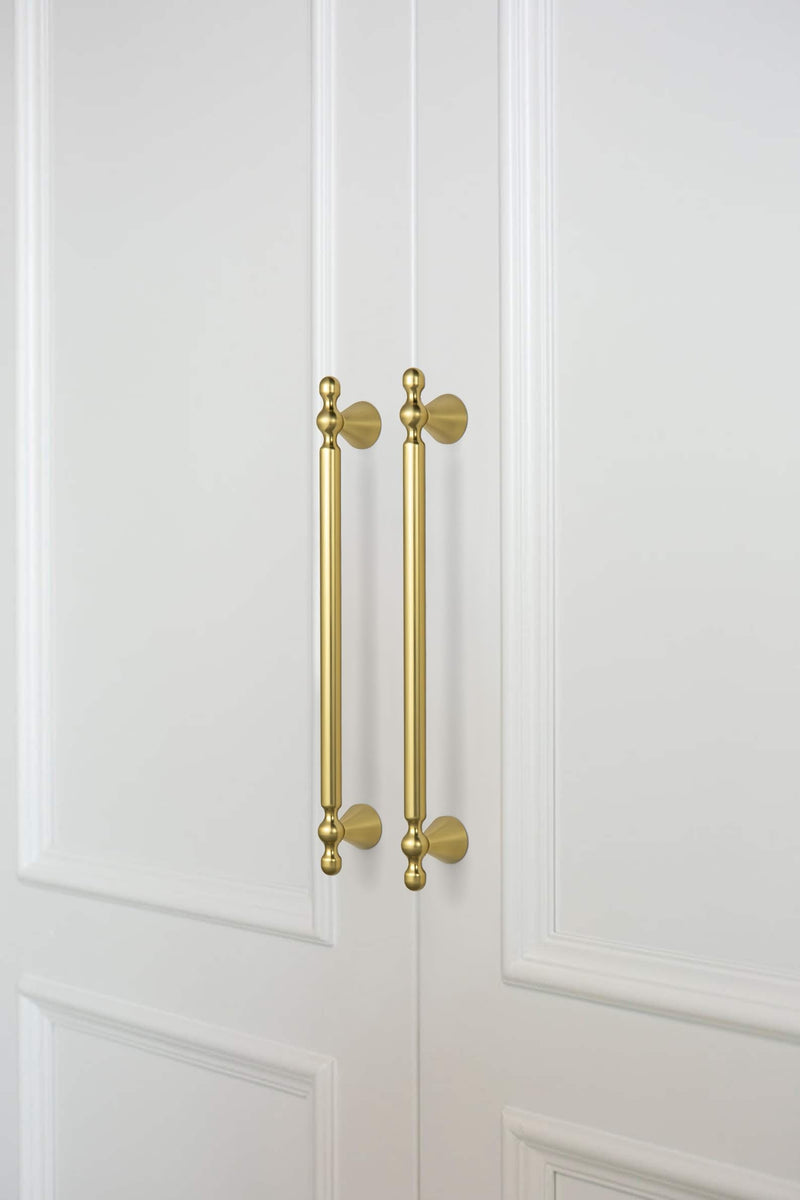 Goo-Ki 6 Pack Brushed Gold Cabinet Pulls Zinc Alloy Kitchen Cabinet Hardware - 5.04" (128mm) c-c Bar Cabinet Handles Solid Drawer Pulls 5.04" Center to Center