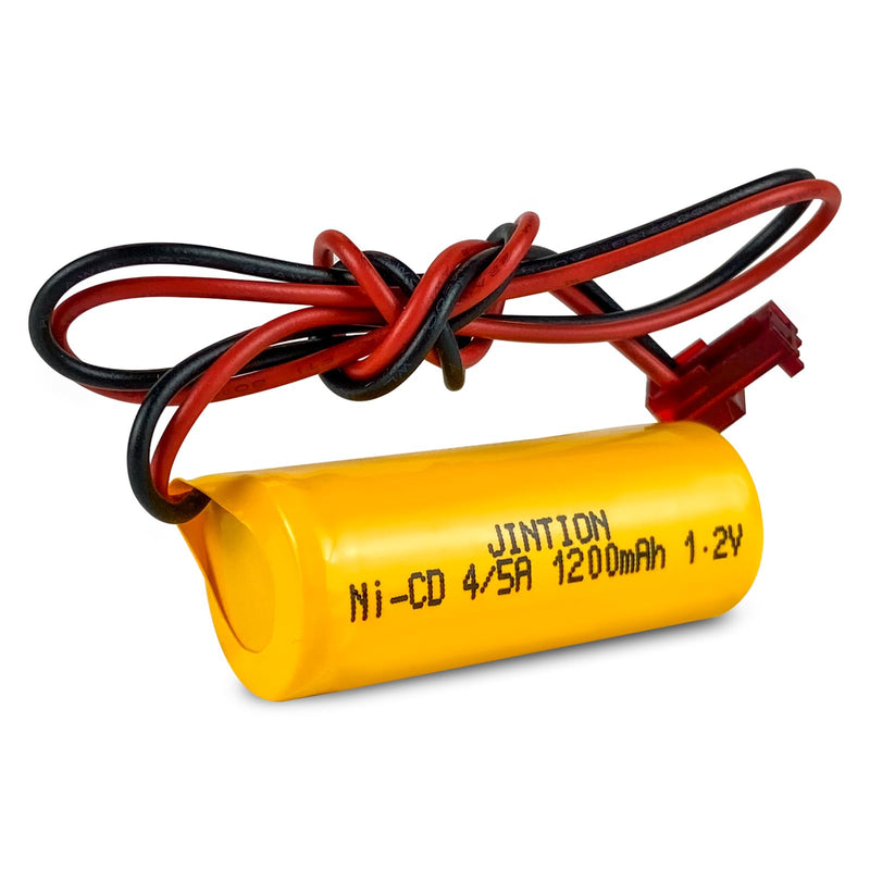 JINTION ELB1P201NB Emergency Light NiCad 1200mAh 1.2V 4/5 A Battery for Lithonia ELB1P201N2 ELB1P2901N ELB1P201N ANIC1493 Lithonia 1009S00-MZ ELB0320 Grainger 4WT20 OSA212 NIC1169 EBE-33