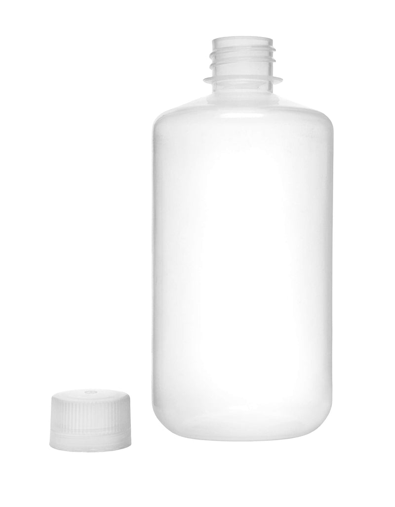 EISCO 12PK Reagent Bottles, 250ml - Narrow Mouth with Screw Cap - Polypropylene - Translucent Labs