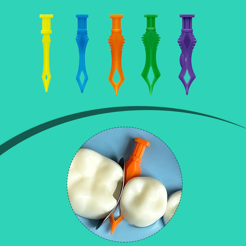 Dental Diamond Wedges, Dental Matrix Wedge Adaptive Teeth Gap Wedge for Dental Tooth Restoration Material. (80PCS) 80PCS