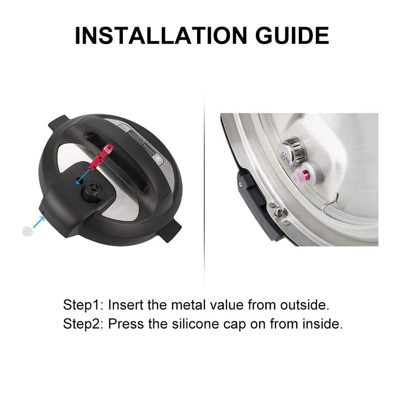 Original Float Valve for Instant Pot Pro 6 Qt 8Qt, Pro Plus, Duo Evo Plus 60, Lux 8 Qt, Duo 8, Duo Plus 8 Qt Replacement Float Valve for Instant Pot with Silicone Seal Ring by Zonefly (2 Pack)