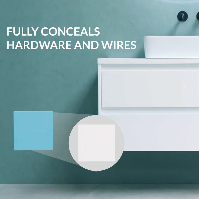Access Covers - Outlet Covers for Drywall Patch - HIPS Access Panel Covers - 12"x12" Wall Access Door for Plumbing, Electrical Access - Textured, Paintable, No Springs or Hinges - American Built Pro Access Cover-White 12"x12" OD
