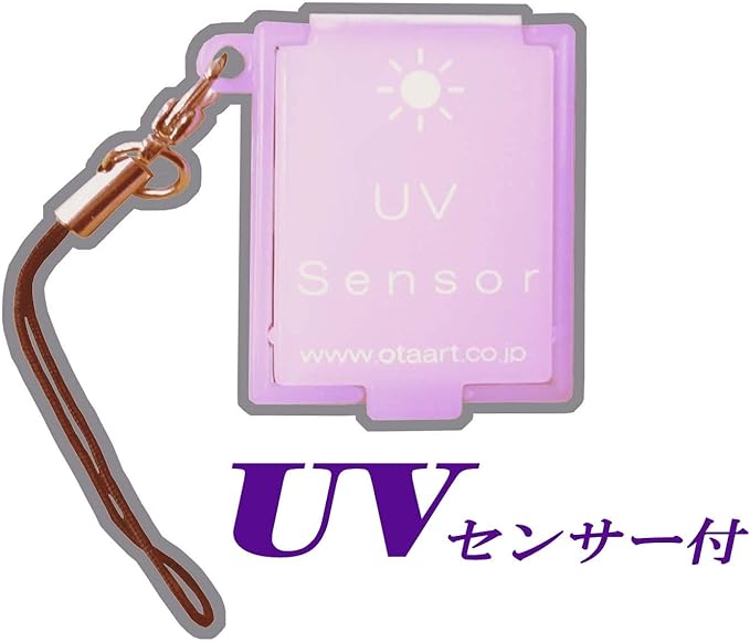Otaart UV Check Mirror with UV Checking (Mobile Phone Strap) with UV Sensor, Portable Compact Mirror x 1, One Size - NewNest Australia