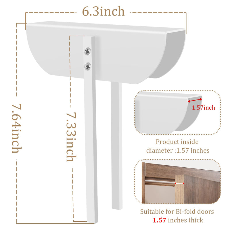 Bifold Door Lock- Metal Double Door Child Safety Locks Keep Toddler, Cats&Dogs Out of Pantry, Closets, Cabinets 2PC