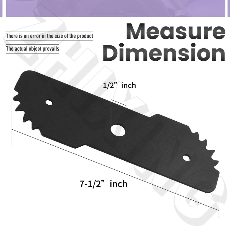 EB-007 7.5-Inch Edge Hog Heavy-Duty Edger Replacement Blade, Compatible with Black-Decker Heavy Duty Edger, 4chunk Indicators - Fits Model LE750, LE710, LE760