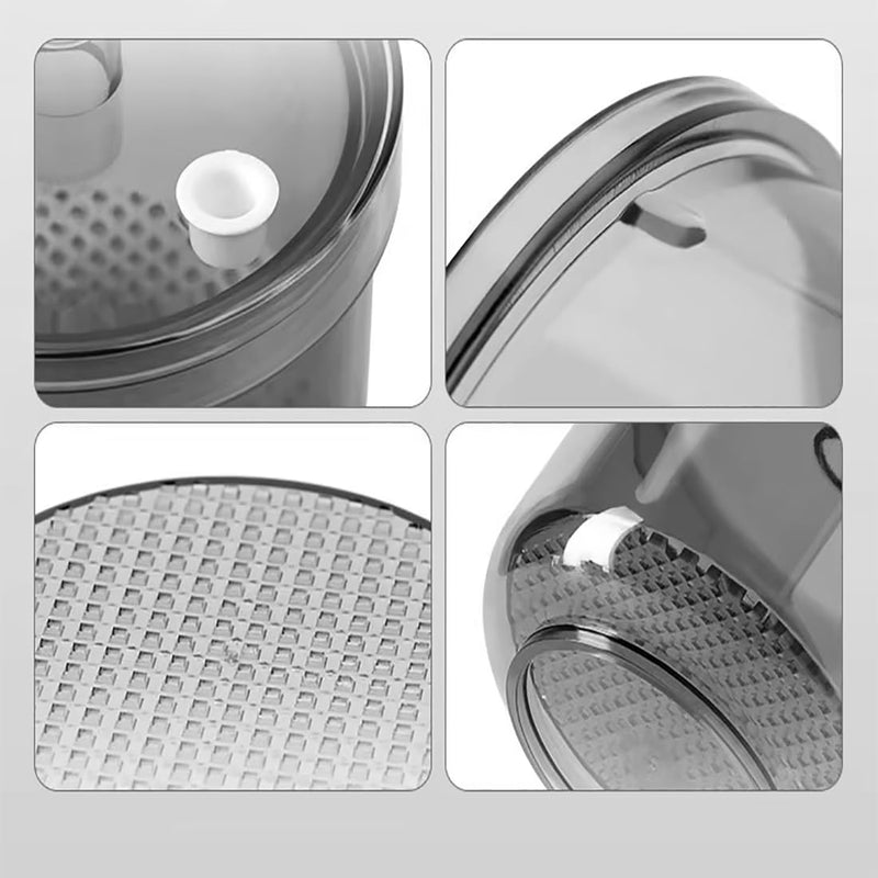 Autoclavable Dental Burs Soak Box with Strainer Dental Bur Holder Cleaner for Cleaning Dental Burs (White) White