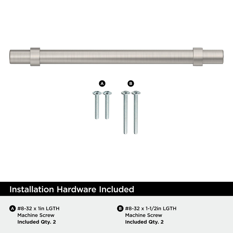 Amerock 10 Pack 6-5/16" Central Satin Nickel Drawer Pull