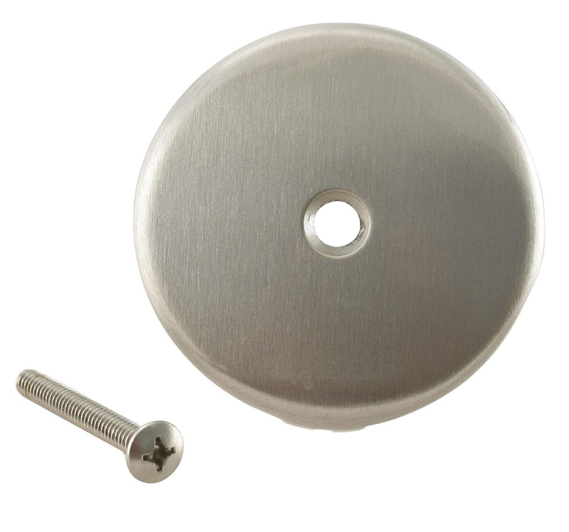 Westbrass Tip-Toe Coarse Thread Tub Trim Set with 1-Hole Overflow Faceplate, Satin Nickel, R93-07 1 Pack