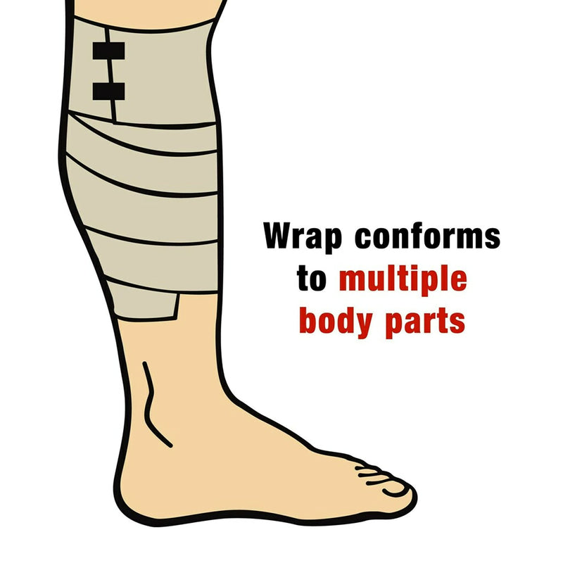 ACE Brand 2 Inch Elastic Bandage with Clips, Beige, 2 in x 51.2 in, Great for Elbow, Ankle, Knee & More, Comfortable Design for Prolonged Wear, Easy-to-Use Wrap Design (207310) 2"