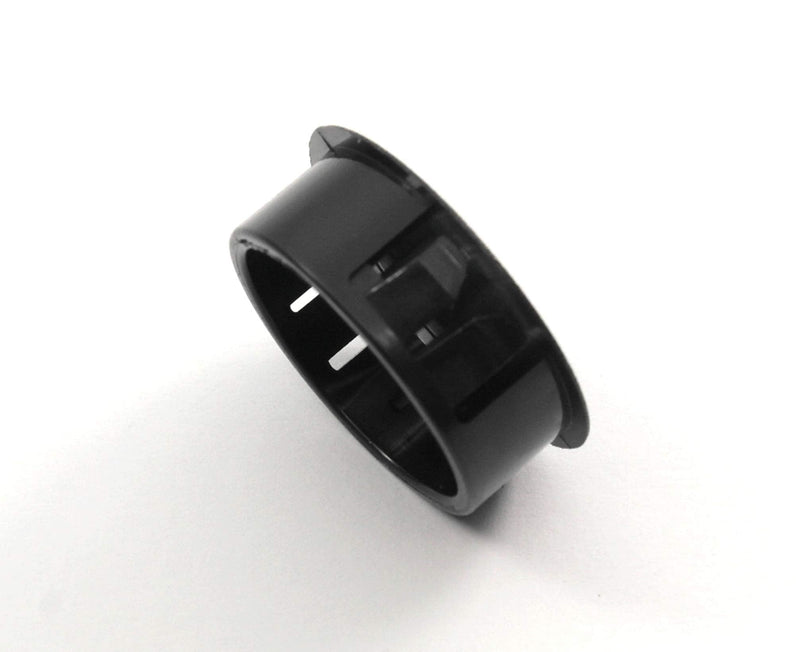 Black Nylon Hole Plugs Fits 1 1/8" Diameter Hole - Slightly Domed Surface - Durable Nylon Plug Snaps Into Hole with Locking Tabs That Hold in Place (6) 6