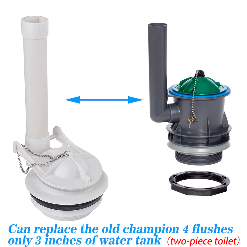 3-Inch Toilet Flush Valve Replacement 2-piece Toilet Tank Parts with Gasket and Bolts Fit for American Standard 738921-100.0070A Easy to Install High Performance Water-Saving 3 Inch