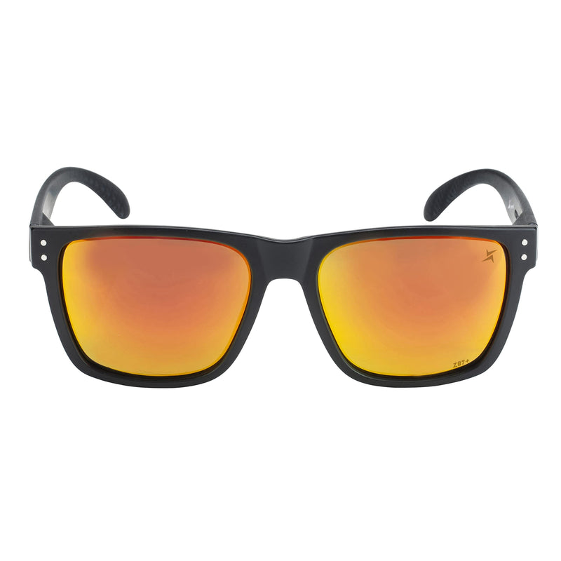 X Power ANSI Z87+ Extra Large Weekenders Safety Sunglasses Impact Resistant Polycarbonate Lens & Frame (Made In Taiwan) 011 Black & Carbon Fiber Frame / Red Mirror Lens